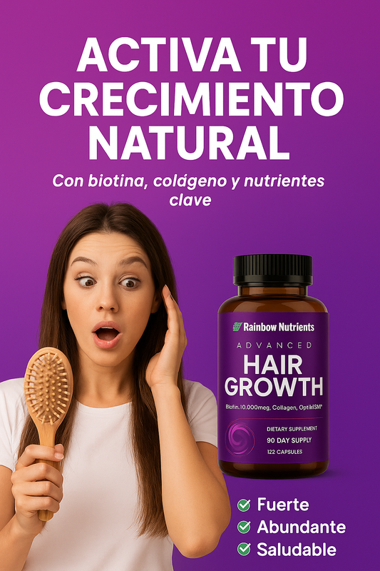 HAIR GROWHT- Detiene la caída del cabello y estimula el crecimiento